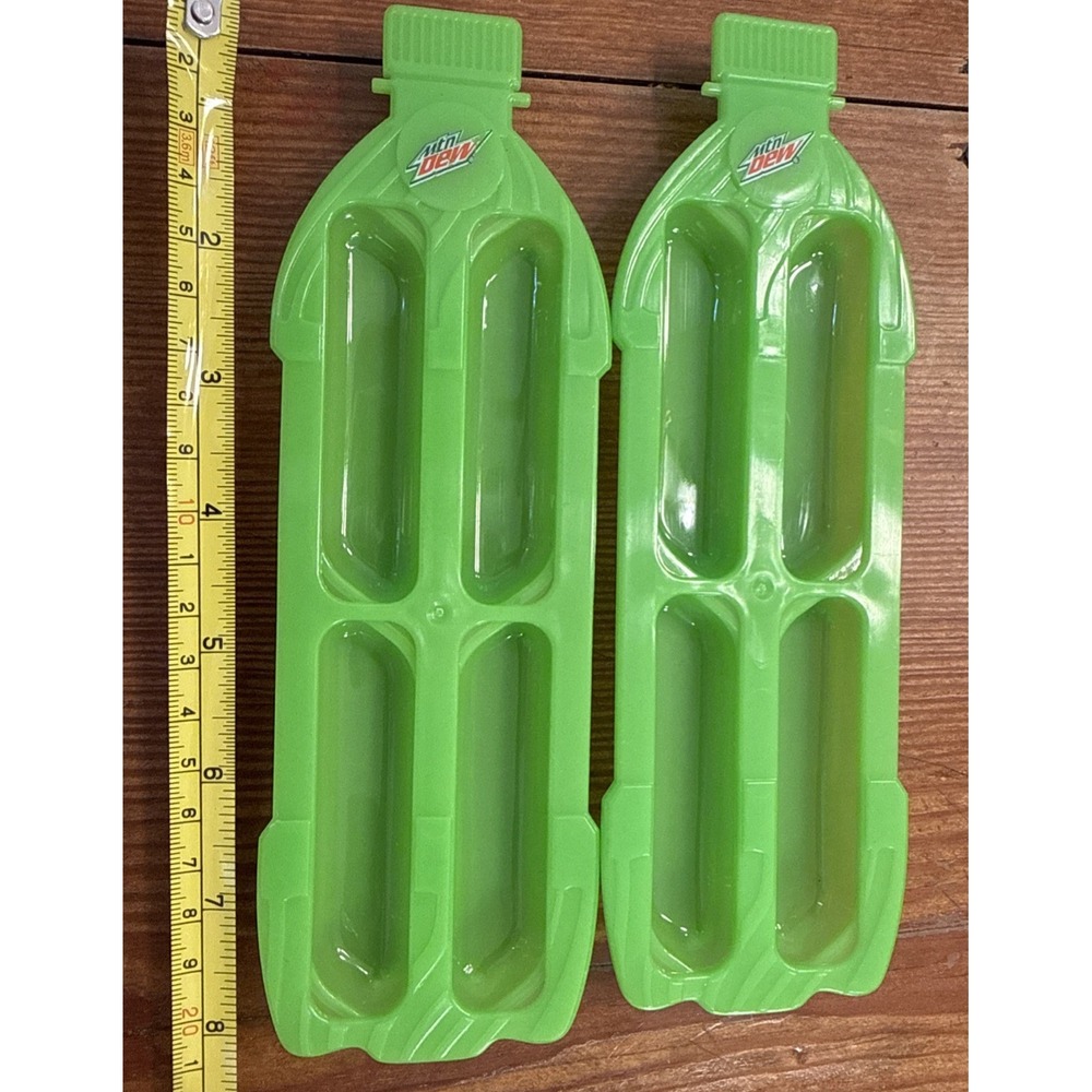 Mtn Mountain Dew Bottle Ice Tray 2 pack make 8 cubes